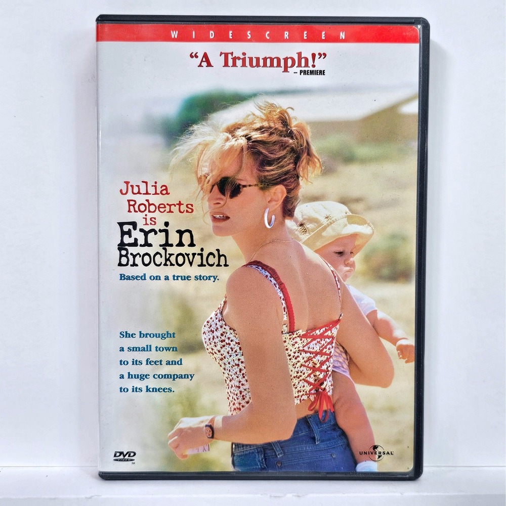 Erin‎ Brockovich DVD Julia Roberts Widescreen Premiere Edition 2000 Legal Drama
